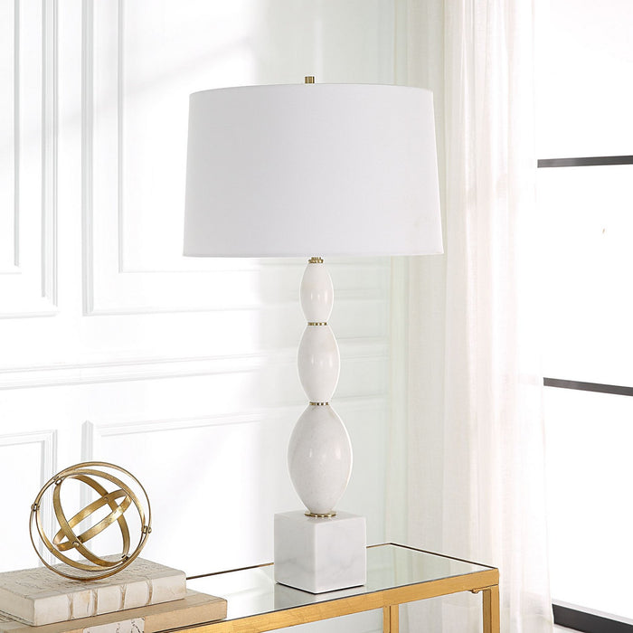 Uttermost 30197 One Light Table Lamp, Antique Brushed Brass