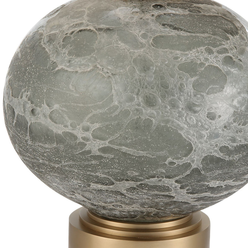 Uttermost 30200-1 One Light Table Lamp, Antique Brushed Brass