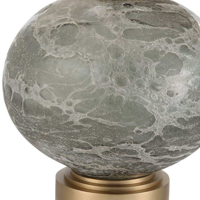 Uttermost 30200-1 One Light Table Lamp, Antique Brushed Brass