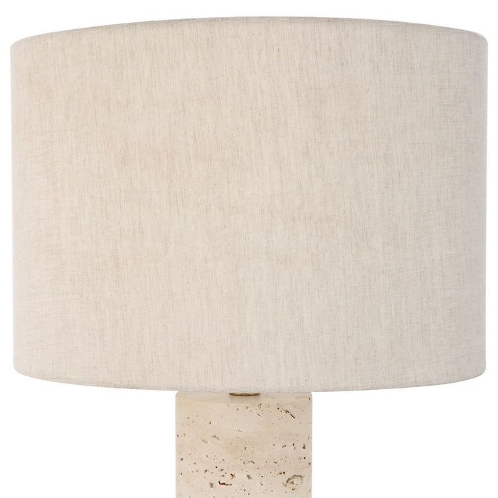 Uttermost 30201-1 One Light Table Lamp, Brushed Brass