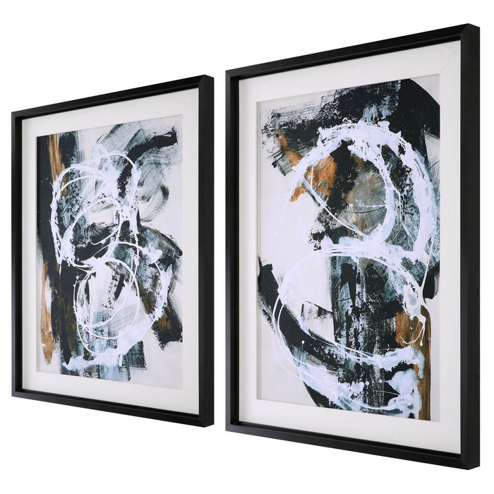 Uttermost 32265 Wall Art, Satin Black