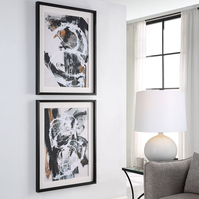 Uttermost 32265 Wall Art, Satin Black