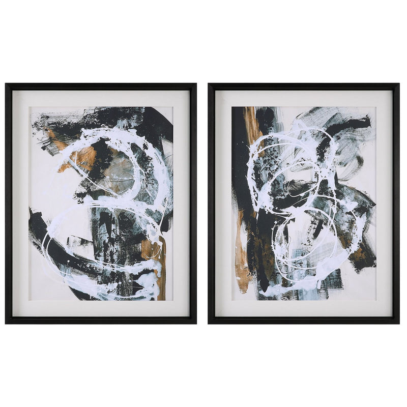 Uttermost 32265 Wall Art, Satin Black