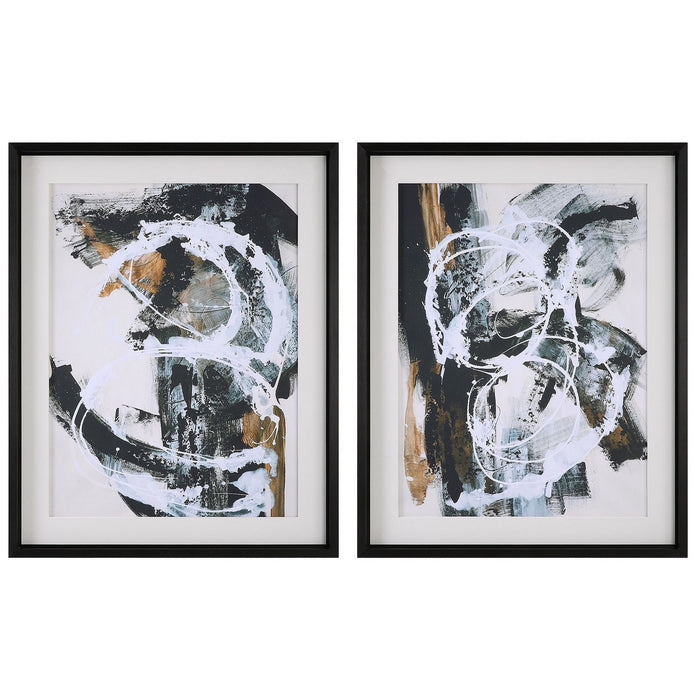 Uttermost 32265 Wall Art, Satin Black