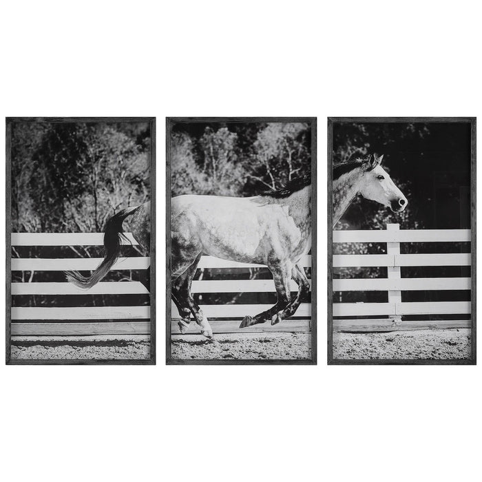 Uttermost 32279 Wall Art, Pine Wood
