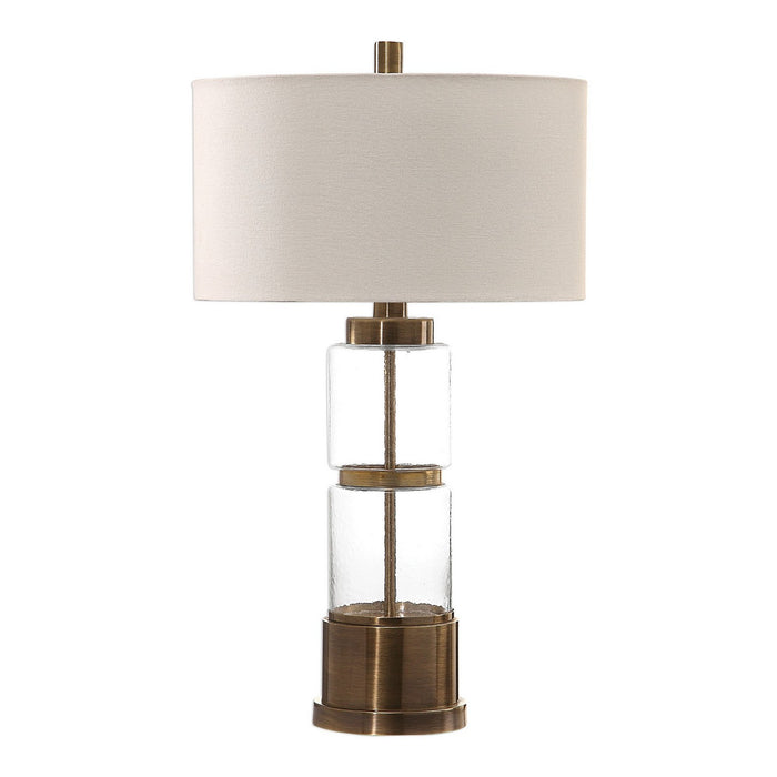 Uttermost 27830-1 One Light Table Lamp, Antique Brass