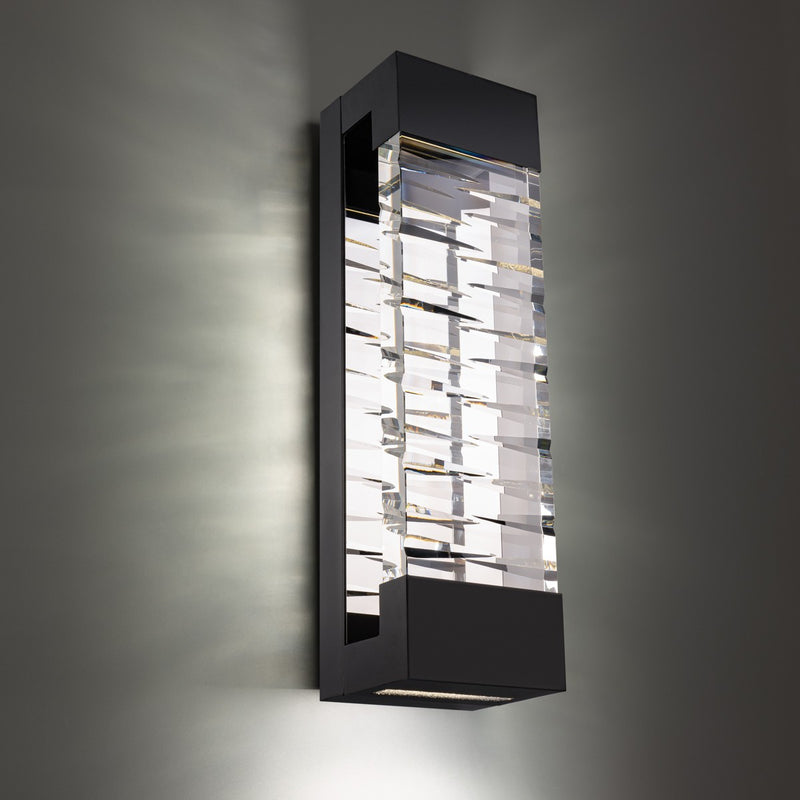 Schonbek Beyond BWSW21332-BK LED Outdoor Wall Sconce, Black