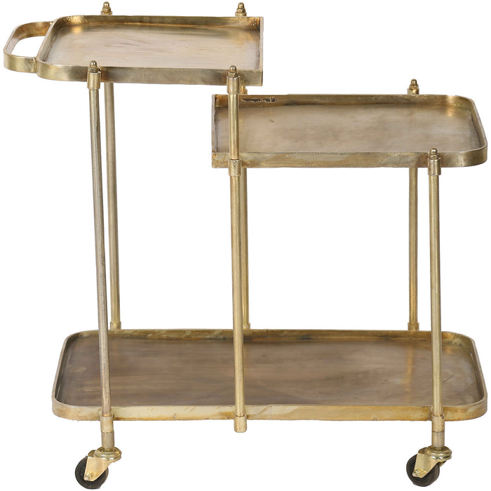 Renwil TA274 Bar Cart, Antique Brass