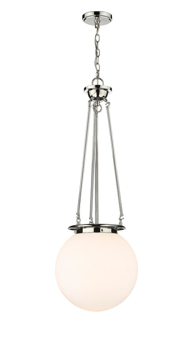 Innovations 221-1P-PN-G201-14 One Light Pendant, Polished Nickel