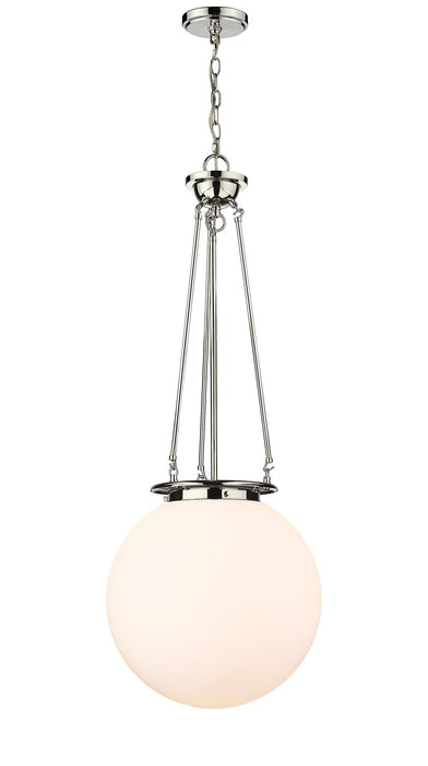 Innovations 221-1P-PN-G201-16 One Light Pendant, Polished Nickel
