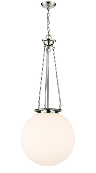 Innovations 221-1P-PN-G201-18 One Light Pendant, Polished Nickel