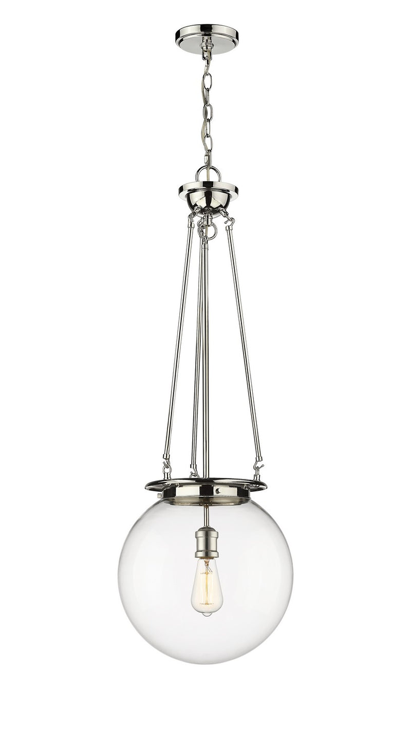 Innovations 221-1P-PN-G202-14 One Light Pendant, Polished Nickel