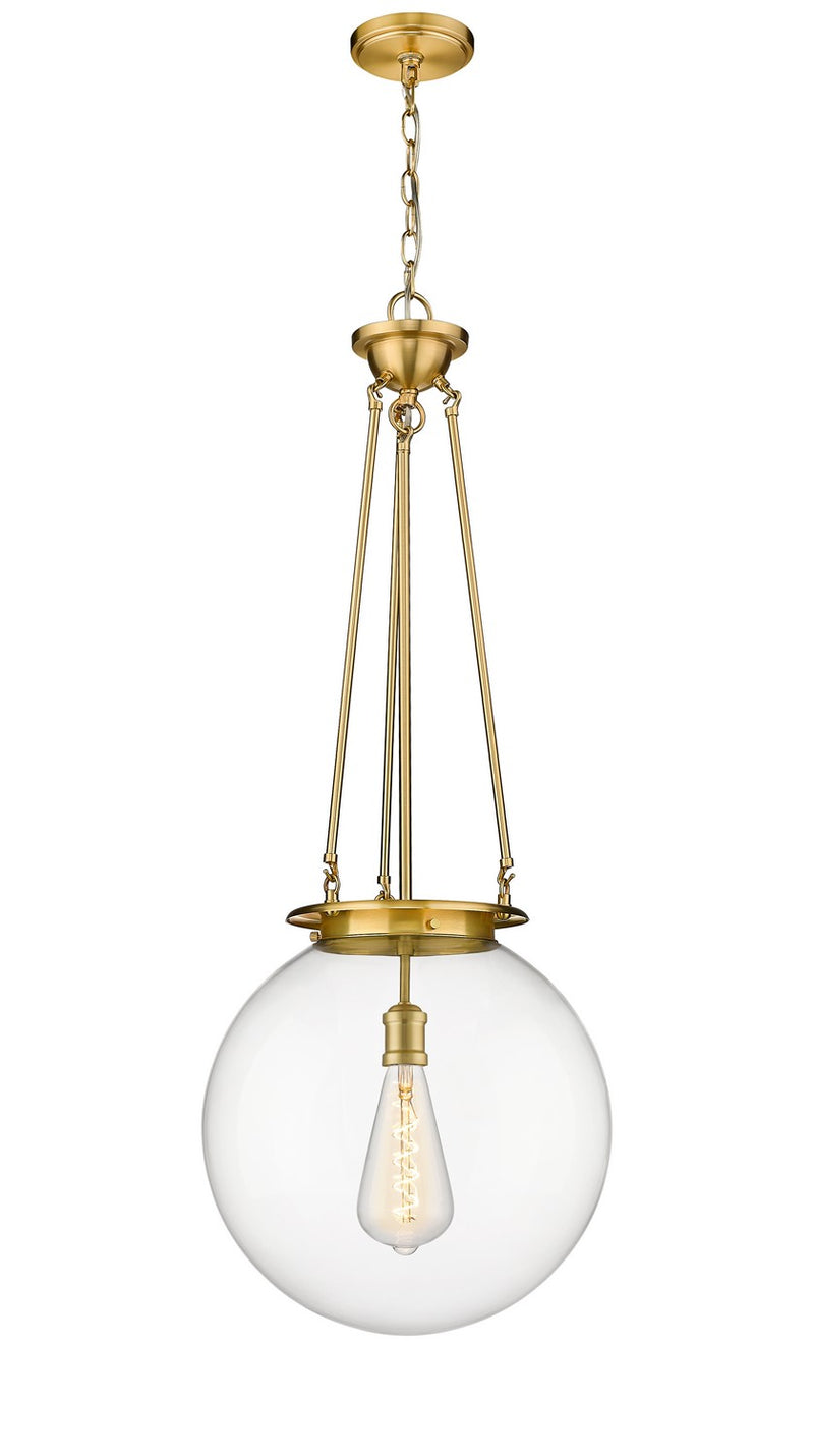 Innovations 221-1P-SG-G202-16 One Light Pendant, Satin Gold