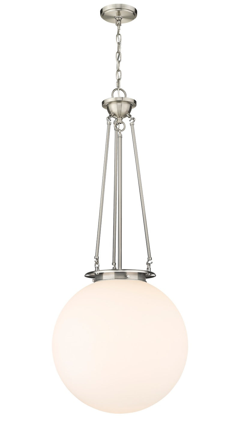 Innovations 221-1P-SN-G201-18 One Light Pendant, Satin Nickel