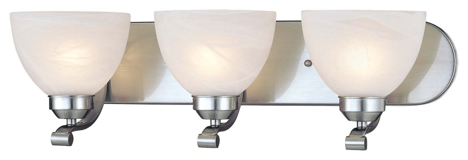 Minka-Lavery 5423-84 Three Light Bath, Brushed Nickel