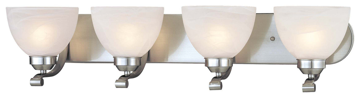 Minka-Lavery 5424-84 Four Light Bath, Brushed Nickel