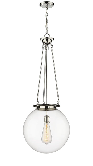 Innovations 221-1P-PN-G202-16 One Light Pendant, Polished Nickel