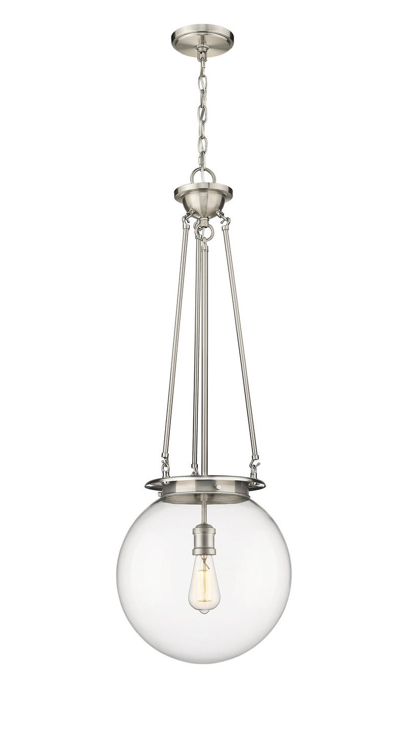 Innovations 221-1P-SN-G202-14 One Light Pendant, Satin Nickel