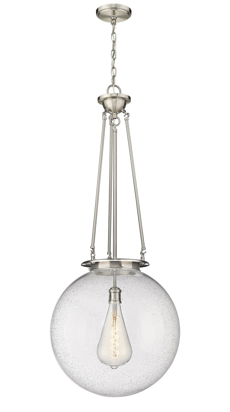 Innovations 221-1P-SN-G204-18 One Light Pendant, Satin Nickel