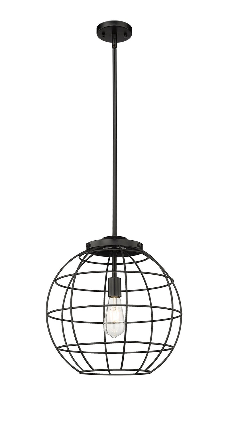 Innovations 221-1S-BK-CE-16-BK One Light Pendant, Matte Black