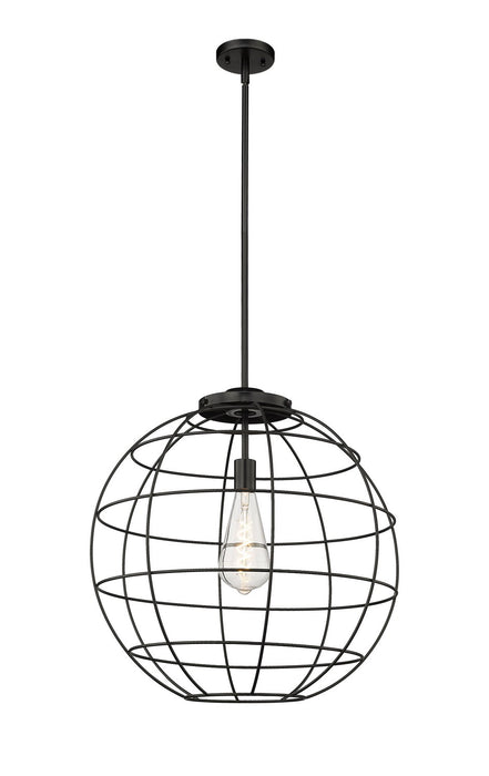 Innovations 221-1S-BK-CE-22-BK One Light Pendant, Matte Black