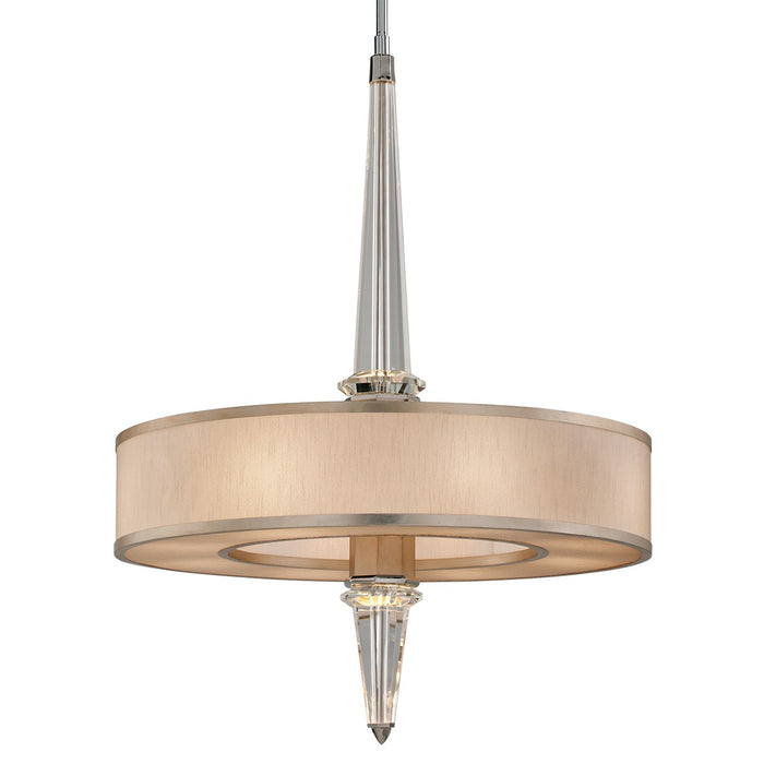 Corbett Lighting 166-48-WSL/SS 18 Light Pendant, Warm Silver Leaf