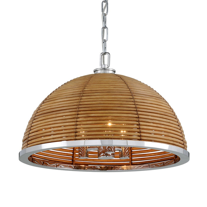 Corbett Lighting 277-43-SS Three Light Chandelier, Stainless Steel