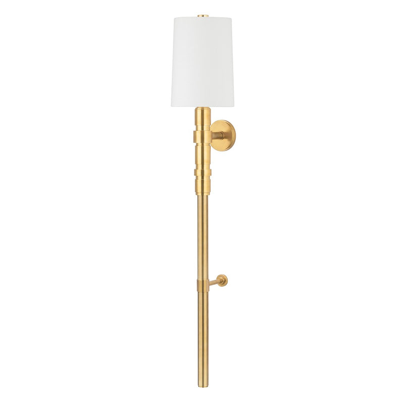 Corbett Lighting 408-01-VB One Light Wall Sconce, Vintage Brass
