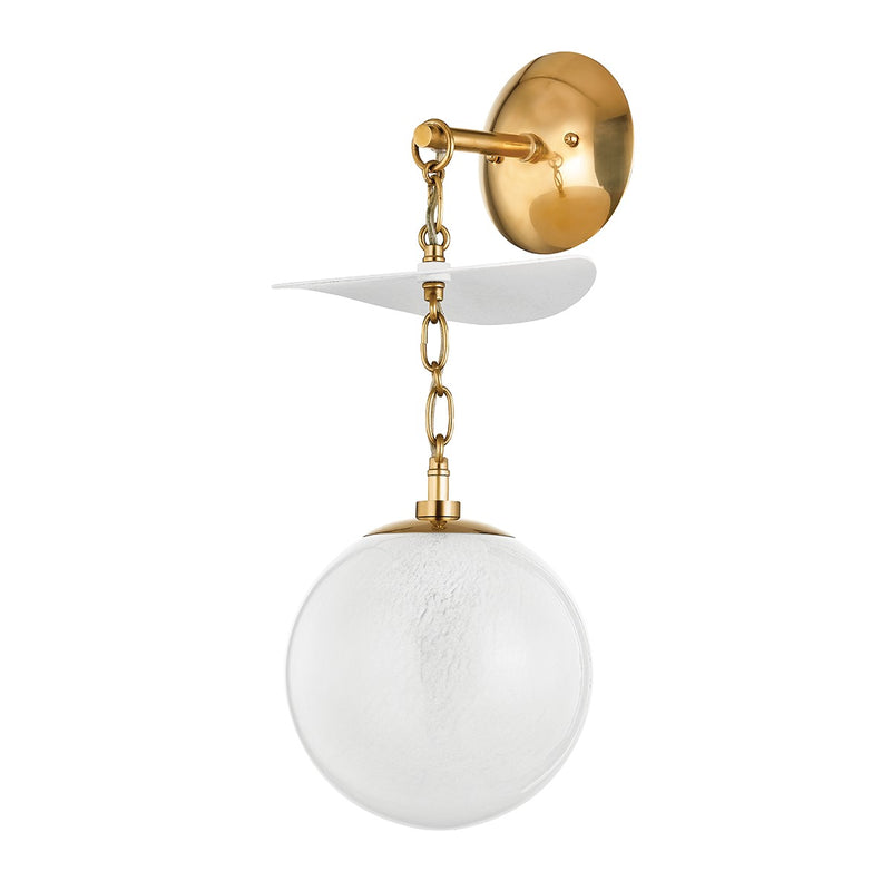 Corbett Lighting 419-01-VB/GSW One Light Wall Sconce, Vintage Brass