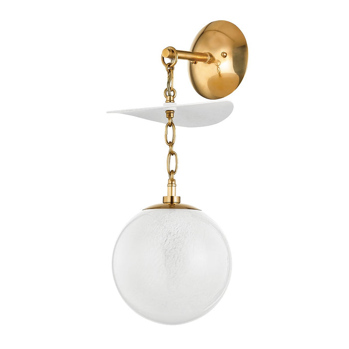 Corbett Lighting 419-01-VB/GSW One Light Wall Sconce, Vintage Brass