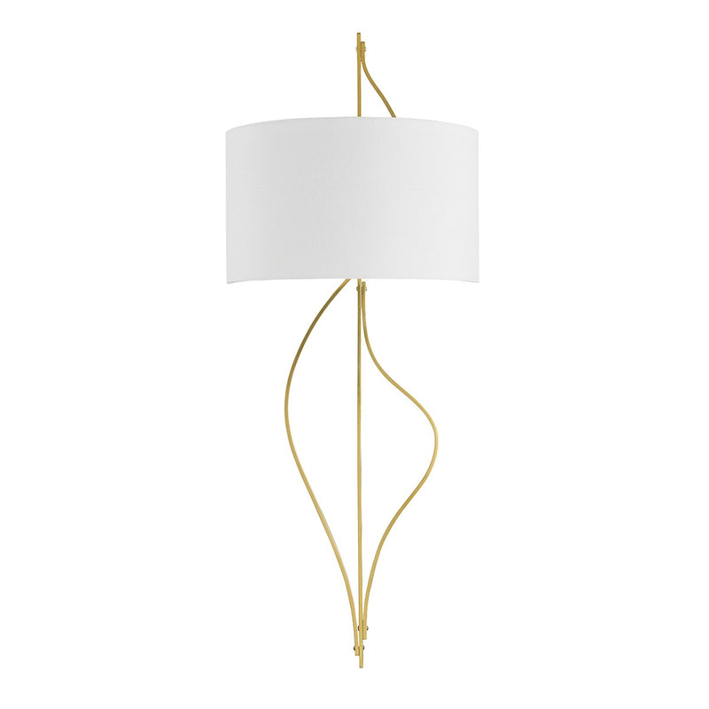 Corbett Lighting 421-02-VB Two Light Wall Sconce, Vintage Brass