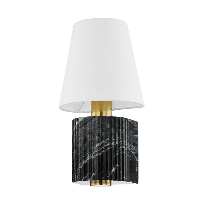 Corbett Lighting 426-16-VB/BM One Light Wall Sconce, Vintage Brass