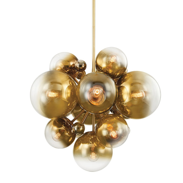 Corbett Lighting 427-36-VPB 13 Light Chandelier, Vintage Polished Brass