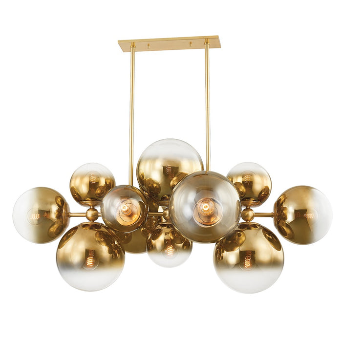 Corbett Lighting 427-56-VPB 12 Light Linear, Vintage Polished Brass