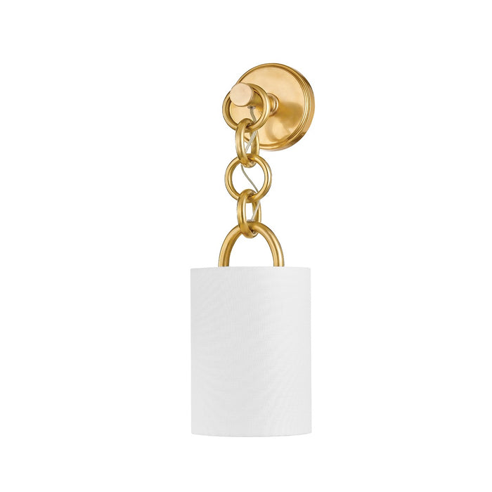 Corbett Lighting 428-07-VB One Light Wall Sconce, Vintage Brass