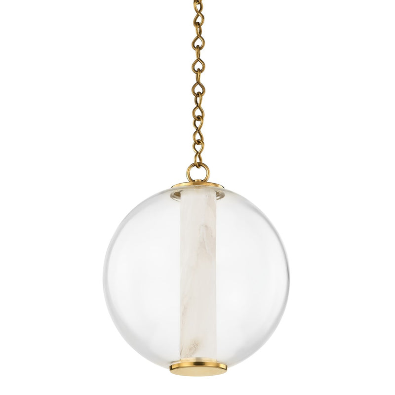 Corbett Lighting 432-12-VB LED Pendant, Vintage Brass