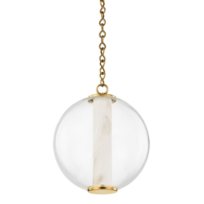 Corbett Lighting 432-12-VB LED Pendant, Vintage Brass