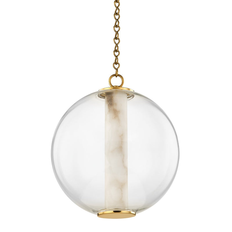 Corbett Lighting 432-16-VB LED Pendant, Vintage Brass