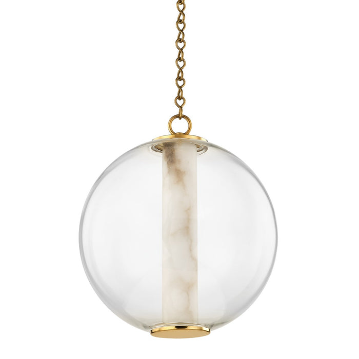 Corbett Lighting 432-16-VB LED Pendant, Vintage Brass