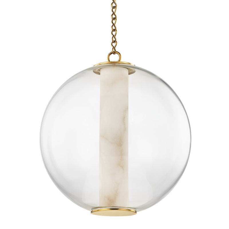 Corbett Lighting 432-20-VB LED Pendant, Vintage Brass