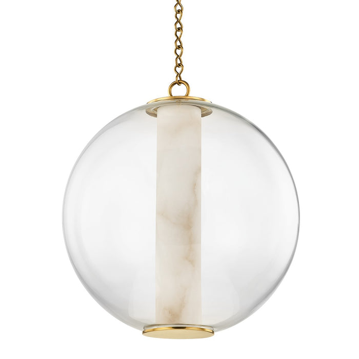 Corbett Lighting 432-20-VB LED Pendant, Vintage Brass