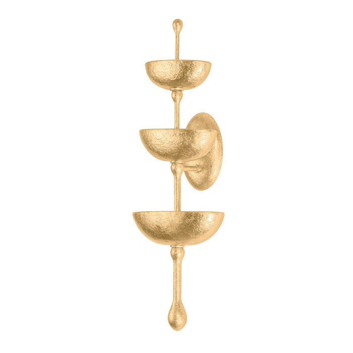 Corbett Lighting 437-30-VGL LED Wall Sconce, Vintage Gold Leaf