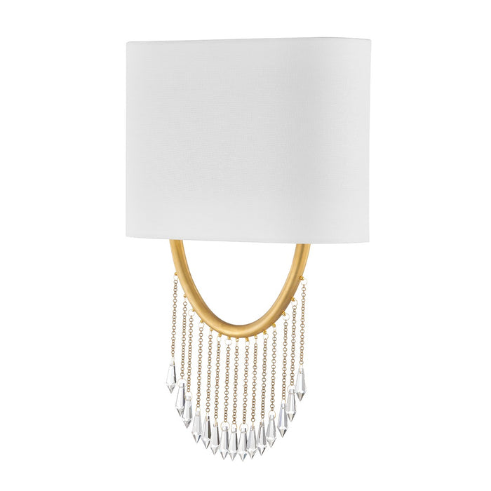 Corbett Lighting 439-19-VB Two Light Wall Sconce, Vintage Brass