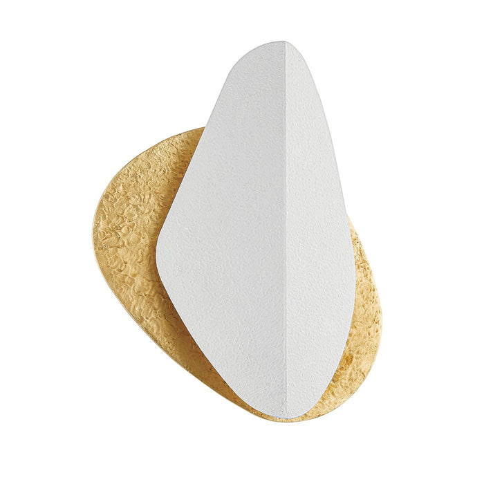 Corbett Lighting 444-14-VGL/GSW Two Light Wall Sconce, Vintage Gold Leaf/Gesso White