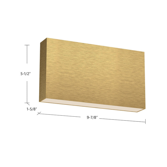 Kuzco Lighting AT6610-BG LED All-Terior Wall, Brushed Gold