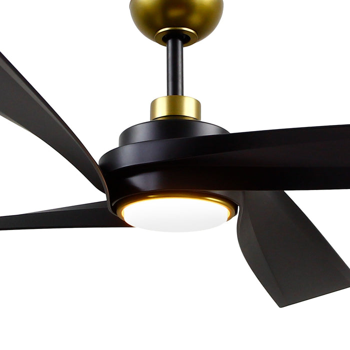 Kuzco Lighting CF96956-BG 56" Ceiling Fan, Brushed Gold