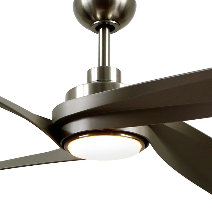 Kuzco Lighting CF96956-BN 56" Ceiling Fan, Brushed Nickel
