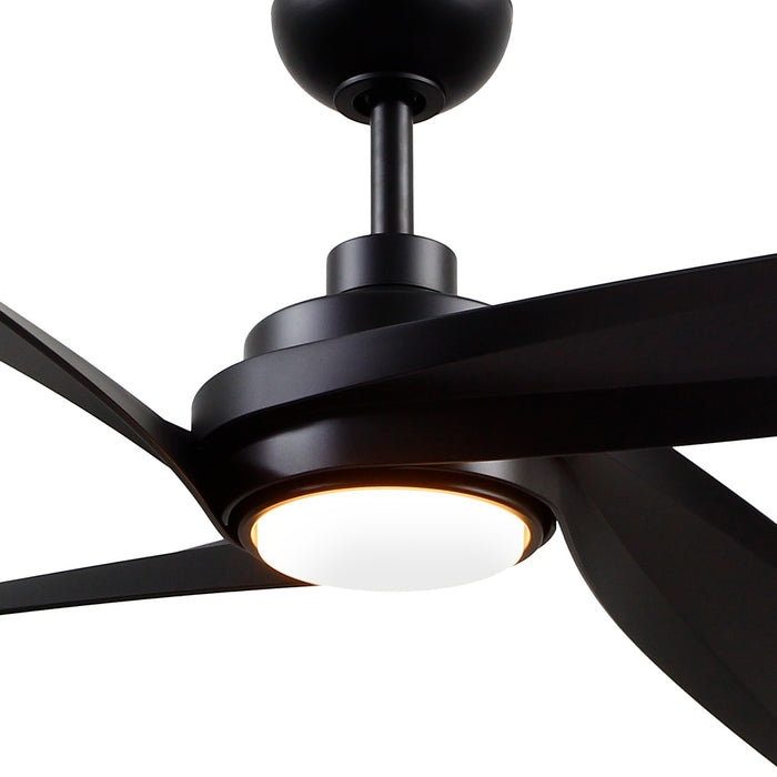 Kuzco Lighting CF96956-MB 56" Ceiling Fan, Matte Black