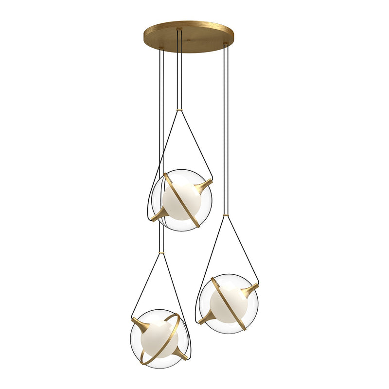 Kuzco Lighting CH76728-BG LED Chandelier, Brushed Gold