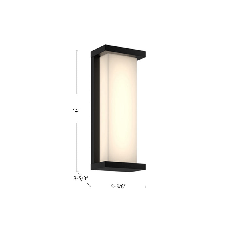 Kuzco Lighting EW70714-BK LED Exterior Wall Mount, Black